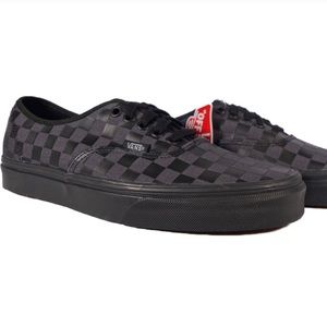 VANS Authentic High Density-Black/Checkered